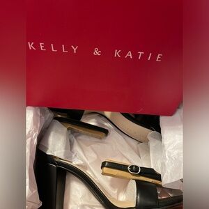 New in box. Kelly & Katie. Black Hailee heels.
